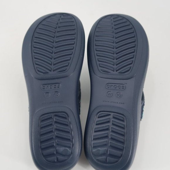 CROCS Navy Blue Women's Sandals - Picture 8 of 10